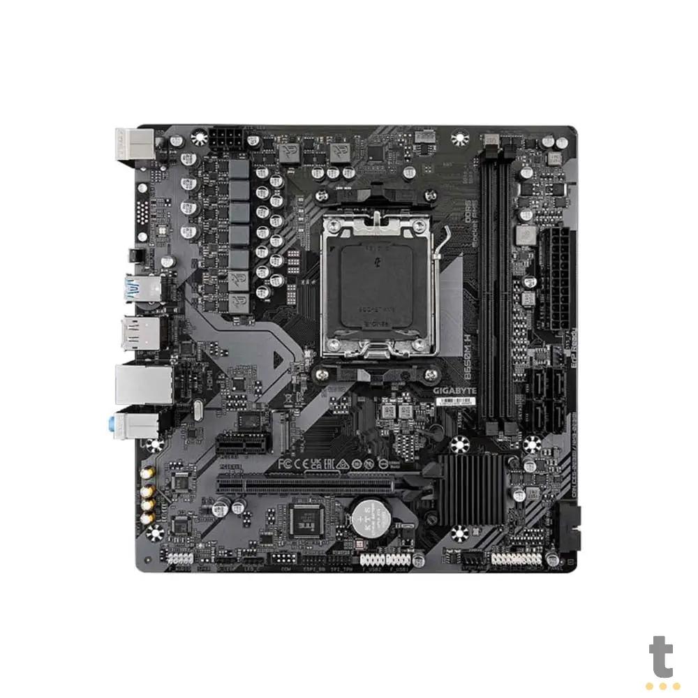 Placa Mae AMD Gigabyte B650M H 1.2 DDR5 Socket AMD AM5 Ryzen Displayport Hdmi Usb 3.2 - B650M H 1.2 Truedata